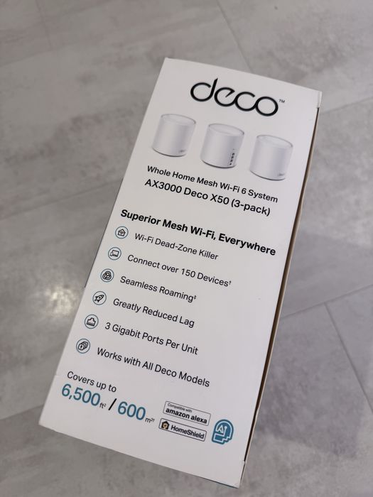 TP-Link AX3000 whole home mesh Wi-Fi 6 System, Deco X50 Pro (3-pack)