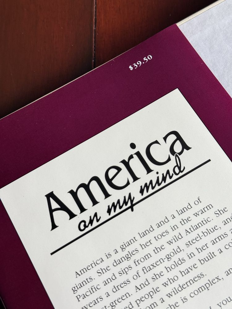 America on my mind книга каталог table book