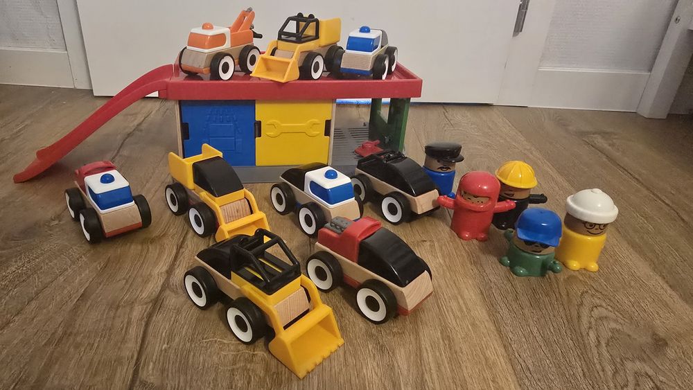 Икеа Lillabo серията автосервиз с 9 колички и 5 колички