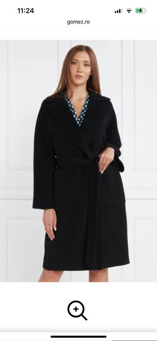 Palton dama Weekend Maxmara Rovo negru