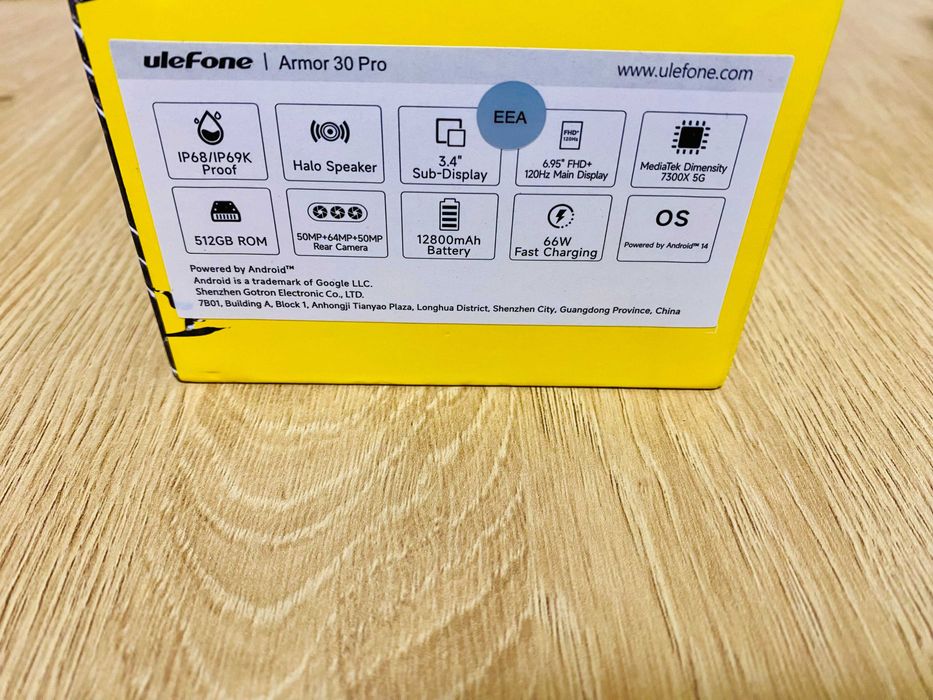 Ulefone Armor 30 Pro, 6.95", 512GB/16GB, DS, Black