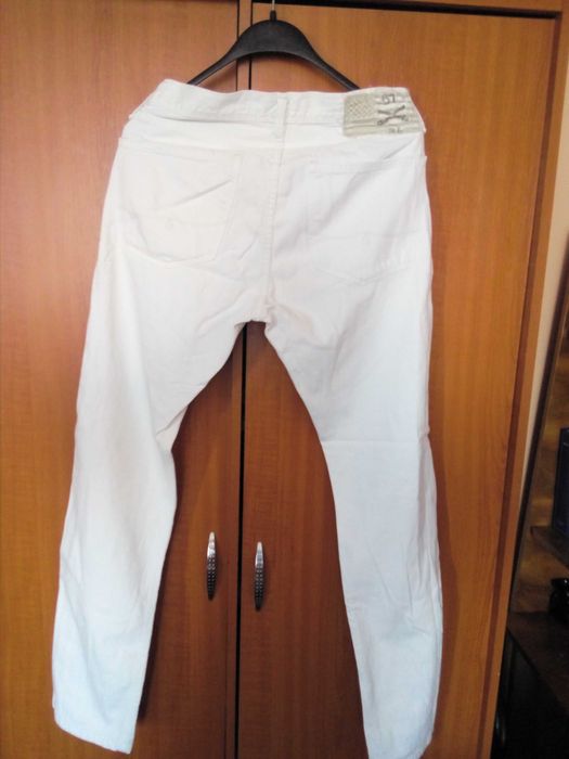 Blugi albi barbati Spencer masura 32/34(L)