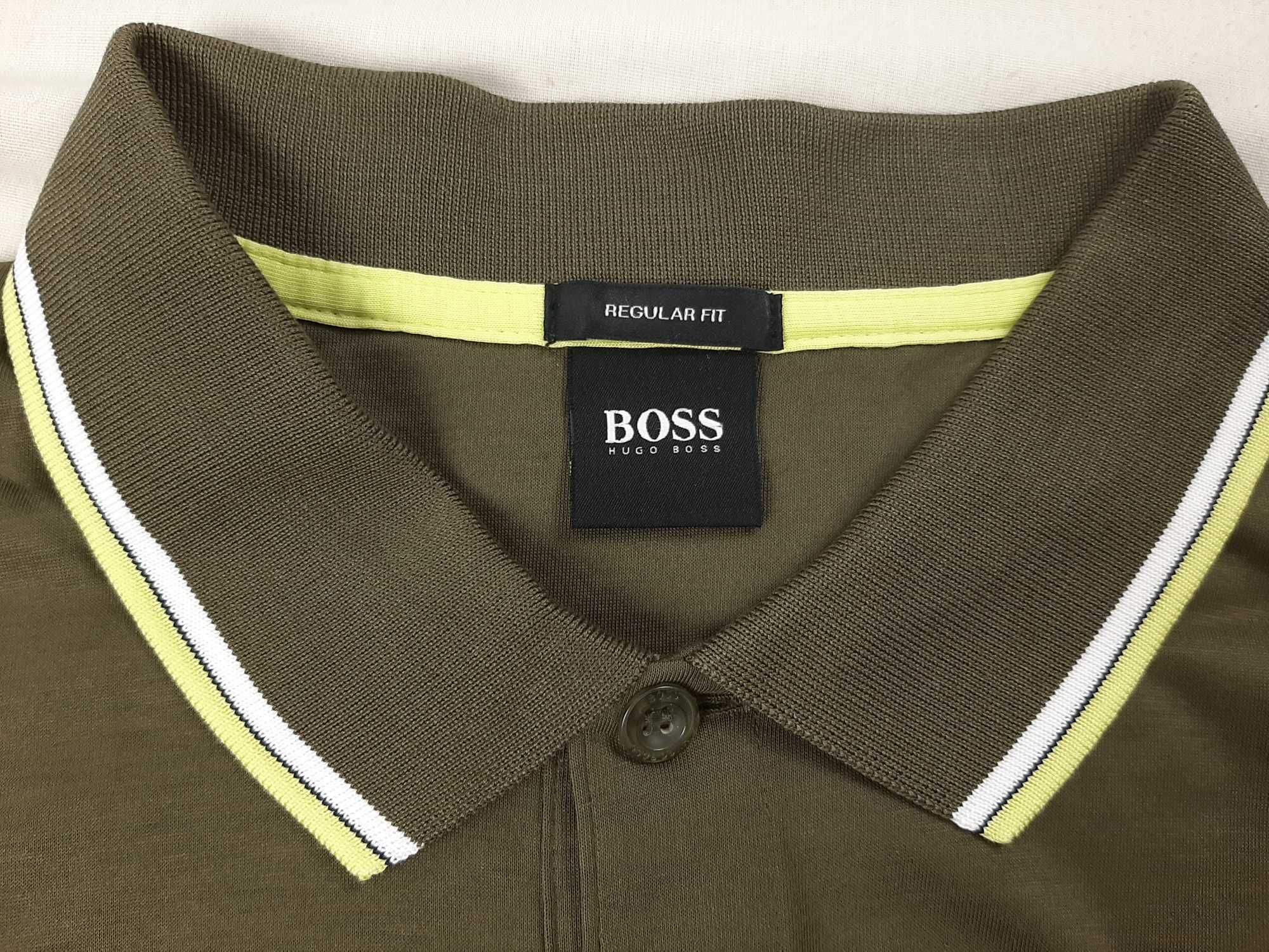 Hugo Boss Paddy AP 1 - Оригинална мъжка тениска с яка р-р XL