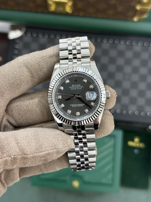 Rolex Date-Just 41mm Rhodium Dial