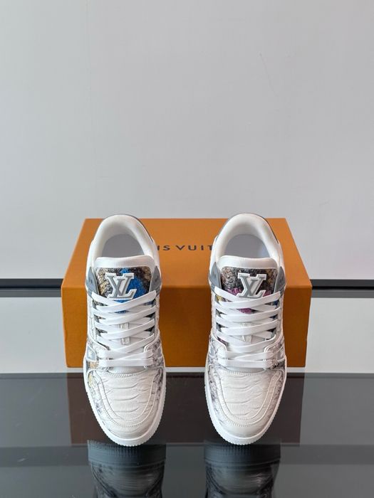 Adidasi Louis Vuitton Trainer piele piton Premium