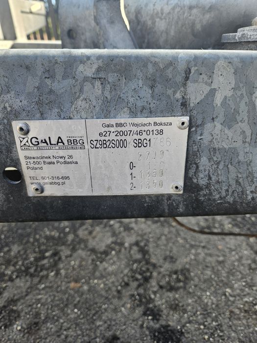 Platforma 5m GALA 2700 KG