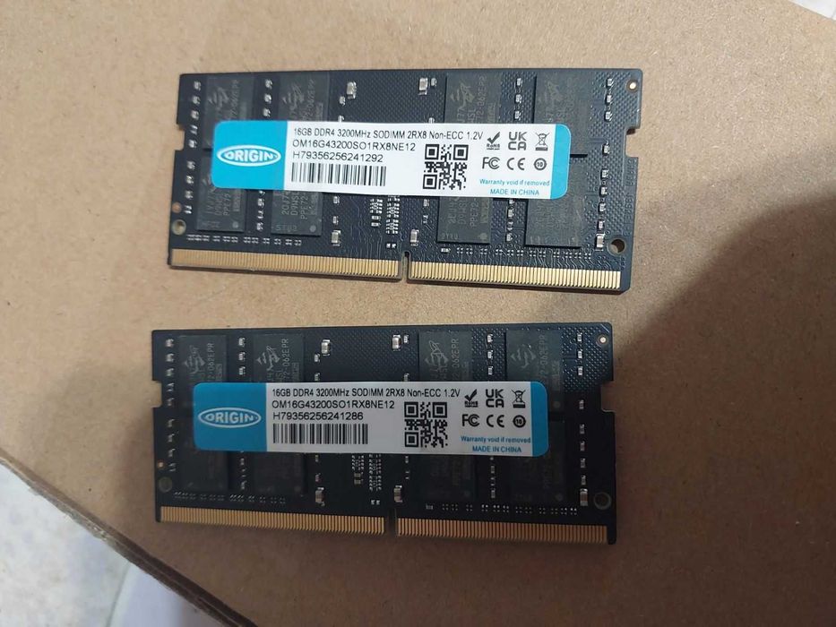 32GB 3200Mhz DDR4 SODIMM CL22 - Samsung, SK Hynix, Origins