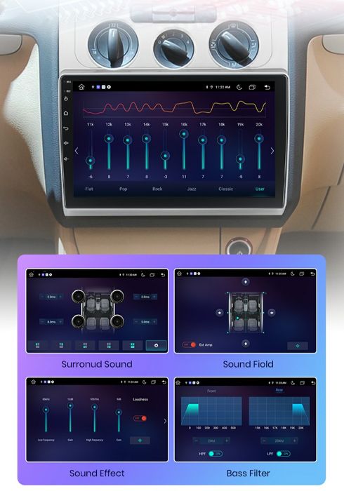Navigatie Android dedicata VW Touran 1 (2003-2010)
