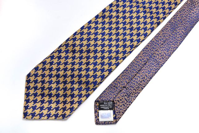 Cravata barbati Roberto Cavalli Print Leopard Mov Matase CR52