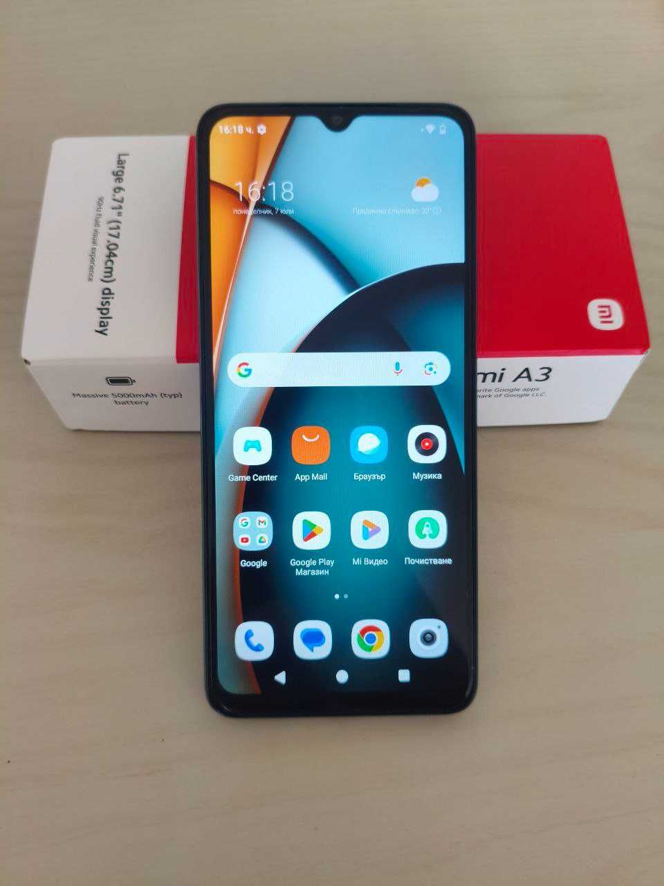 Продавам Xiaomi Redmi A3 64/3GB Forest Green с Гаранция без забележки