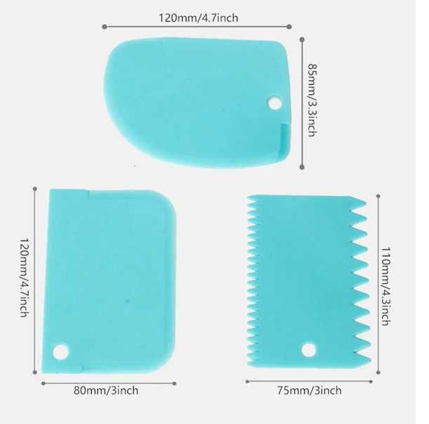 Сладкарски шпатули за декорация. 3лв. / 3 бр. Различни видове шпатули.