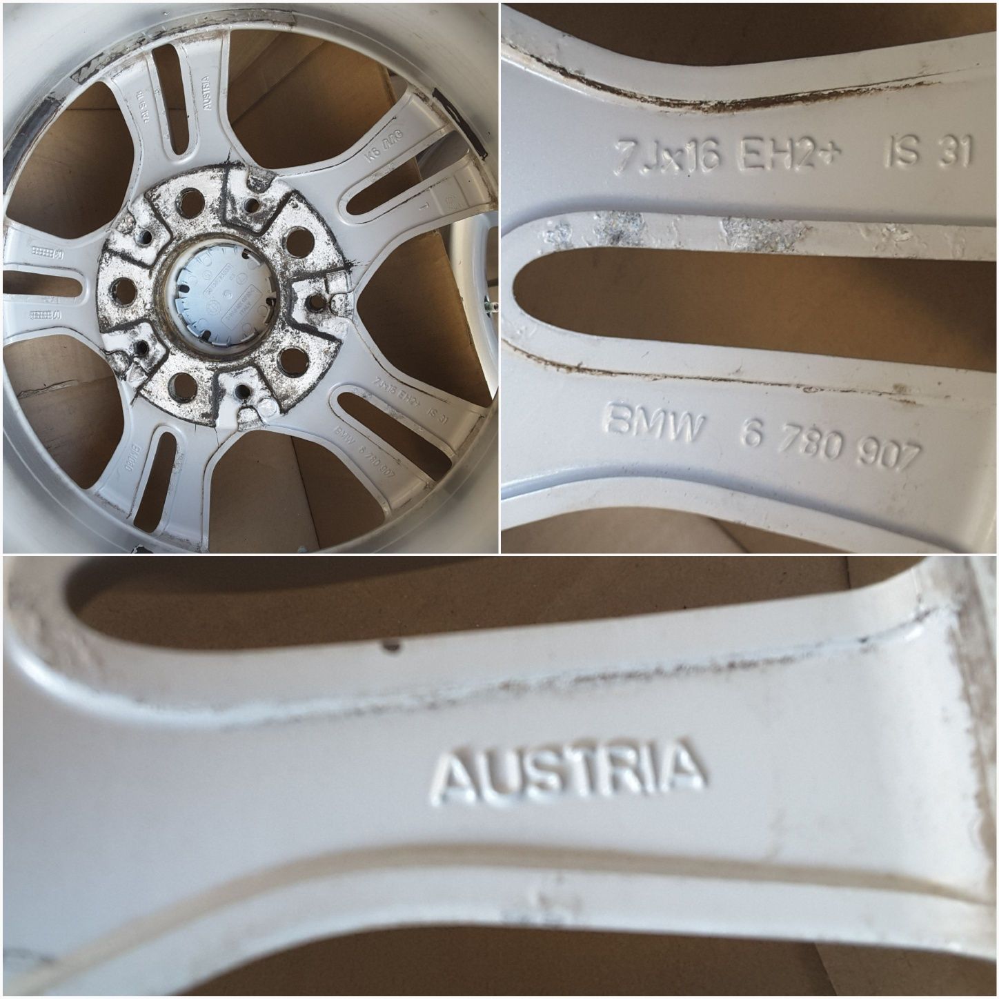 jante aliaj 16; 5x120;originale Bmw seria 3 f30, f31, E90, E91