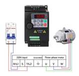 Invertor, convertizor frecventa 2,2kw reductor turație 50-400hz