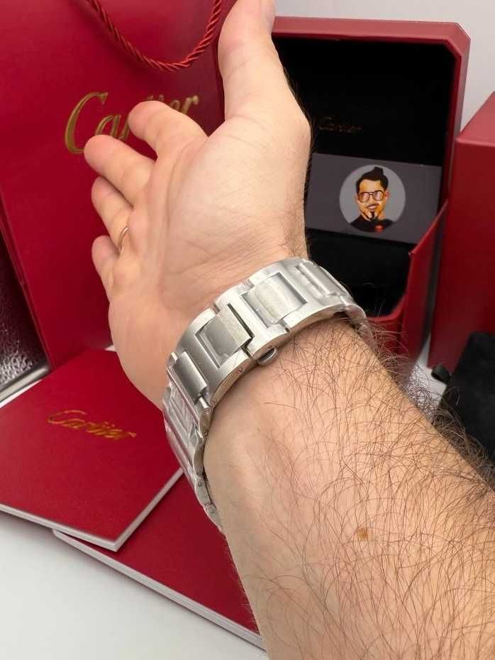 Cartier Ballon Bleu 42mm сребристо/черно