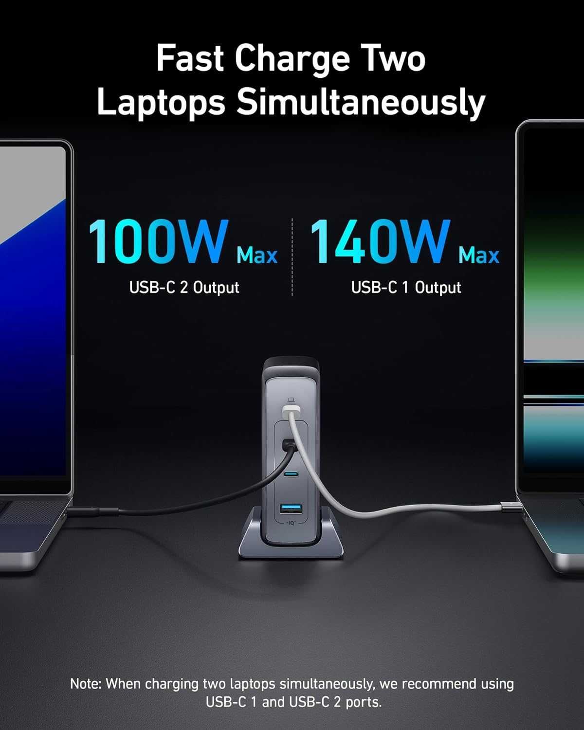 Anker USB-C Prime GaN зарядна станция,240W обща мощност
