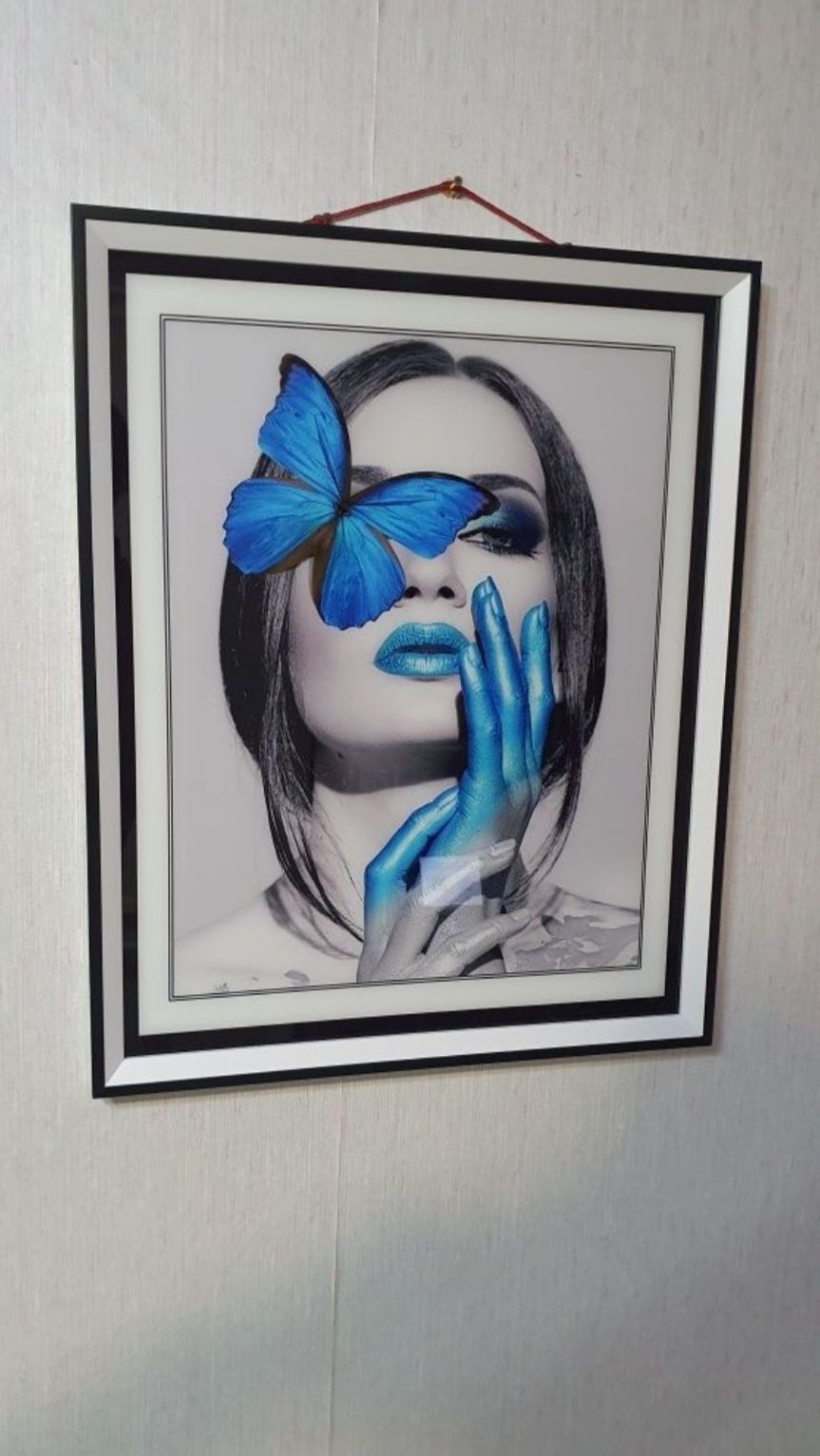 Картина "Молодость" Рисунок, синева, бабочка, красота
