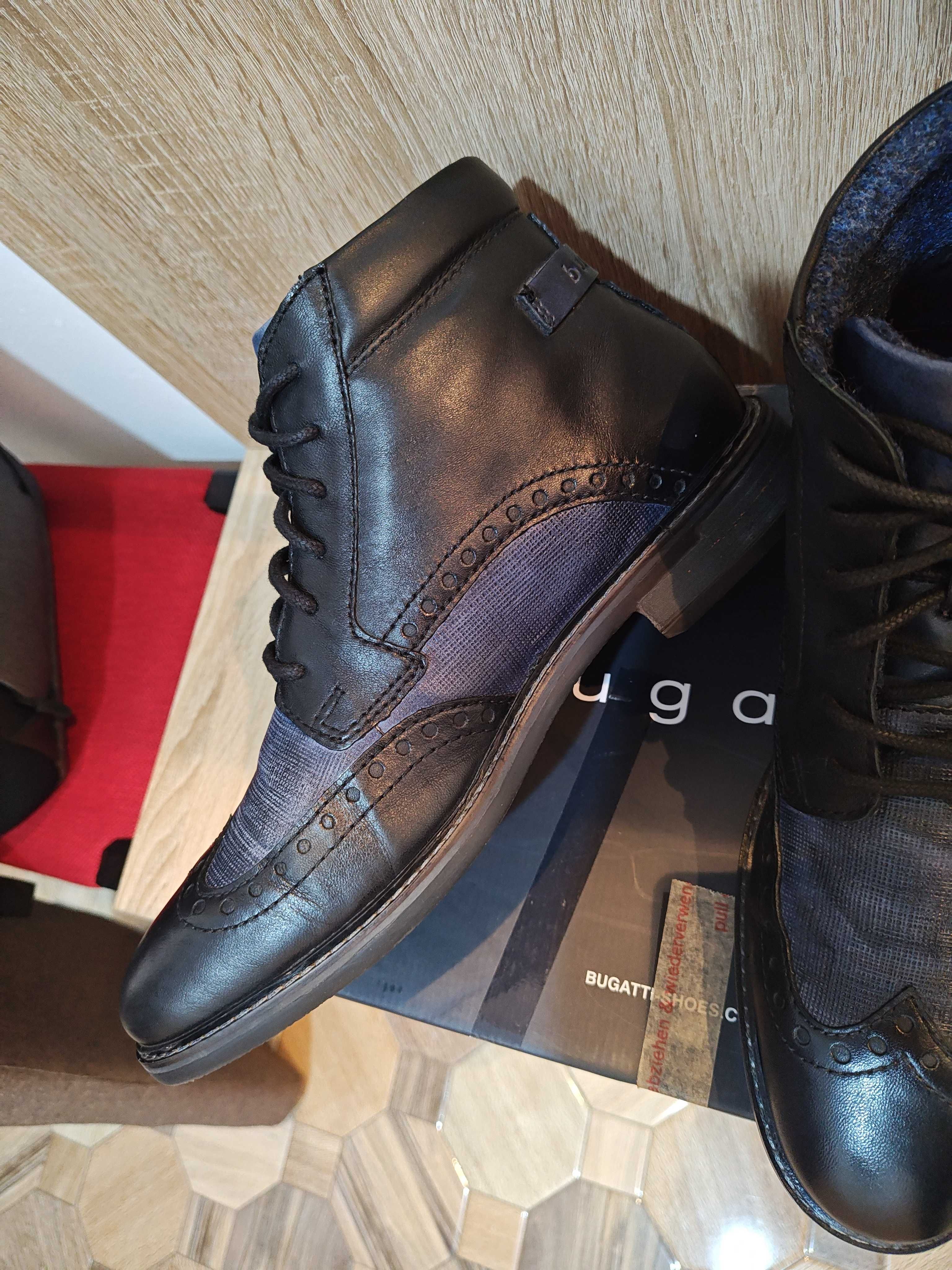 Ghete Bugatti, piele naturala, marime 42