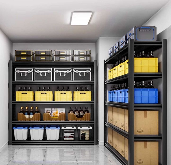 Mustahkam polkali stellaj, bankalar va buyumlar uchun