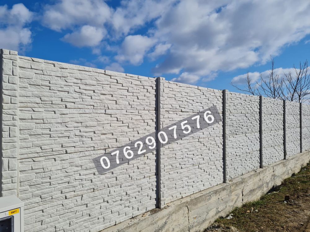 Gard beton/ plăci gard Cluj-Napoca