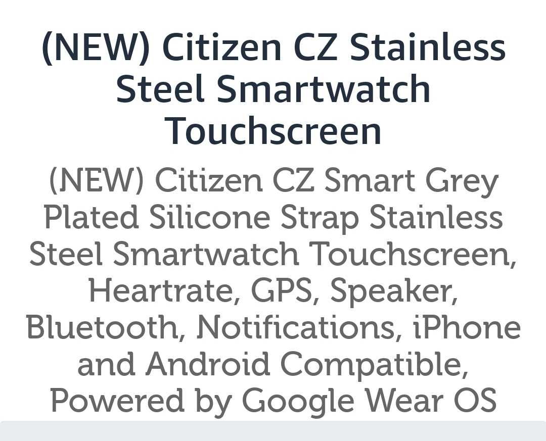 Citizen Smart watch