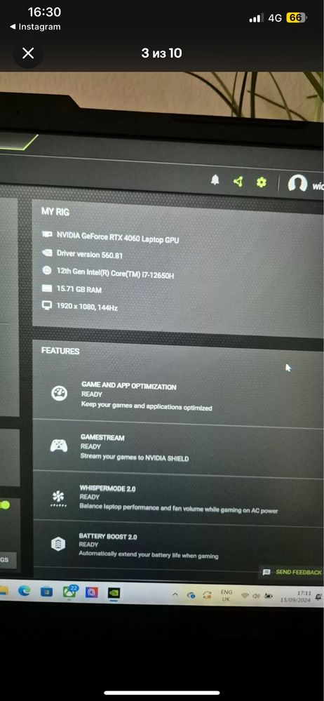 MSI GAMING laptop покупал в Англии