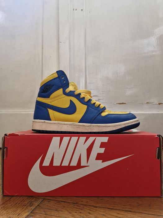 Jordan 1 mid blue and yellow