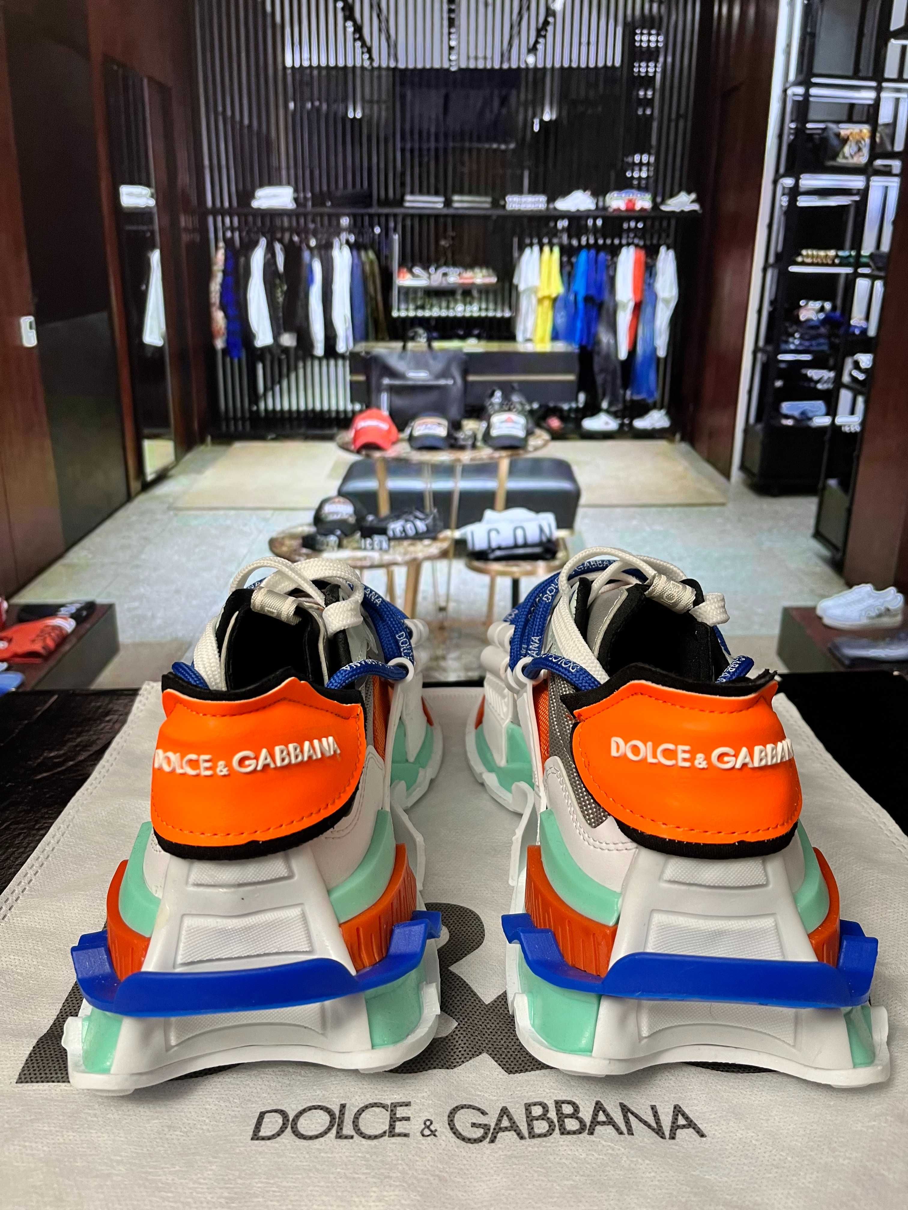Adidasi/sneakers barbati Dolce & Gabbana Space Multicolor D&G 2025