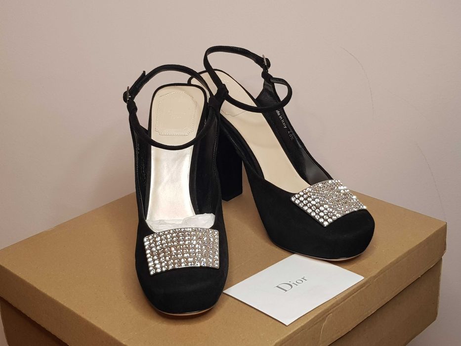 Нови Christian Dior Oригинални Дамски Бални Обувки на висок ток