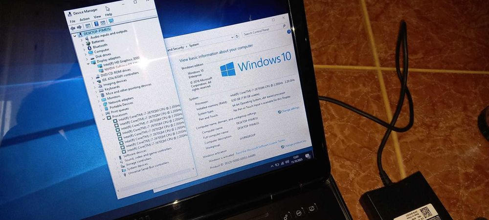 Laptop Dell N7110  i7-2630QM 2GHz/8GB ddr3/Hdd 320Gb/GT 525M 2G/Bat 1h