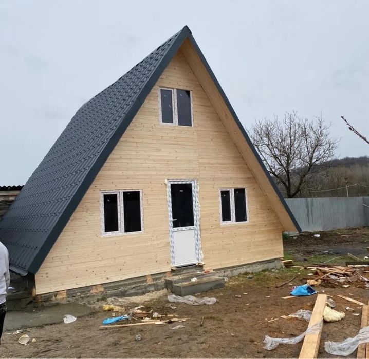 Construim cabane din lemn tip A