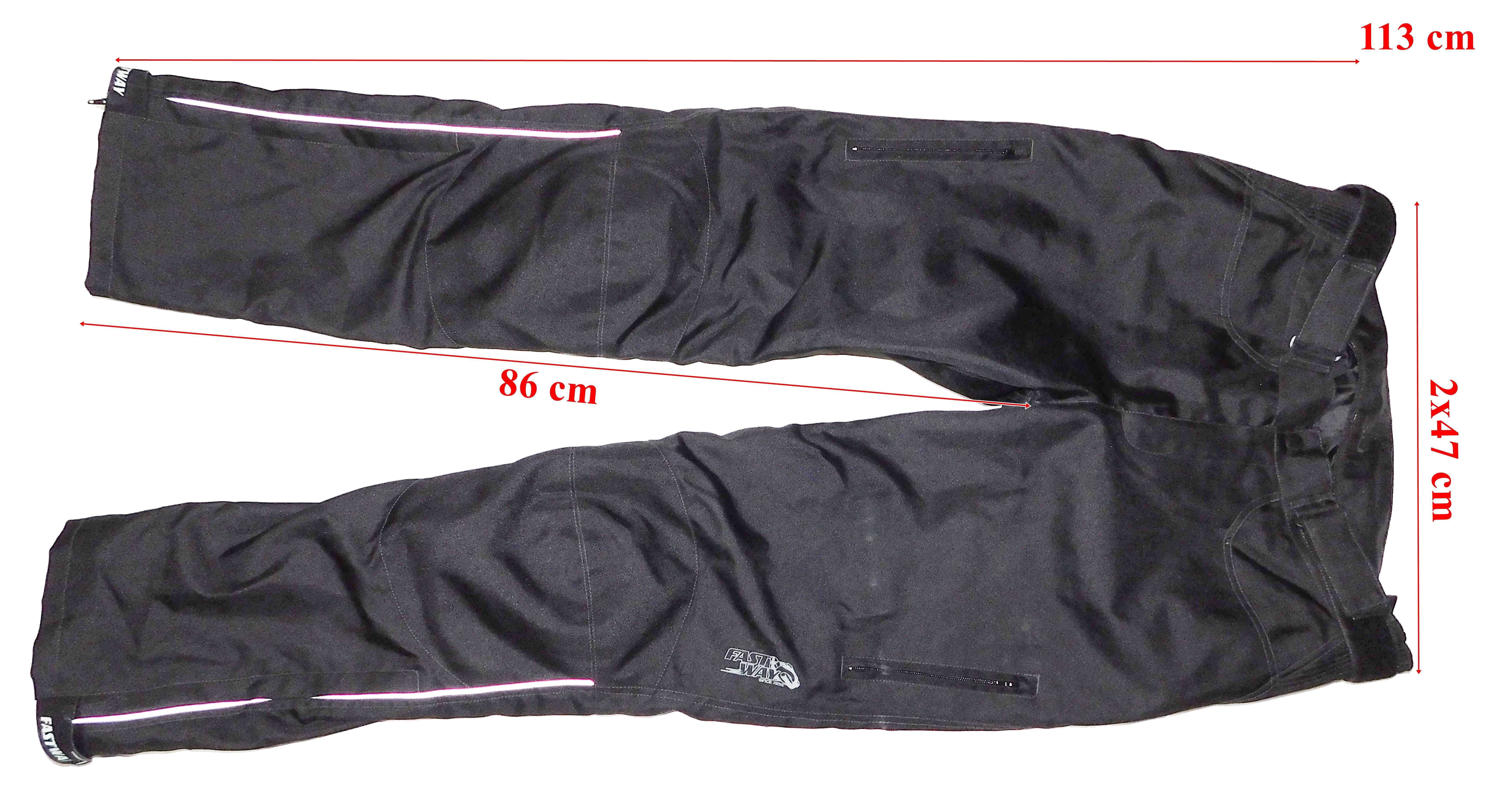 Pantaloni moto Fast Way ventilatii protectii genunchi barbati 52(L)