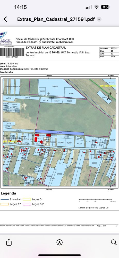 Urgent! - Persoana fizică- teren intravilan industrial Tomesti