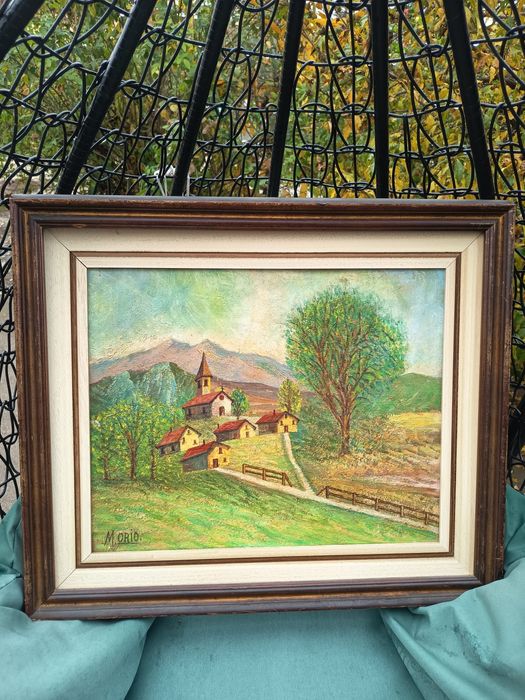 Tablou Foarte Vechi Autentic Semnat M.ORIO