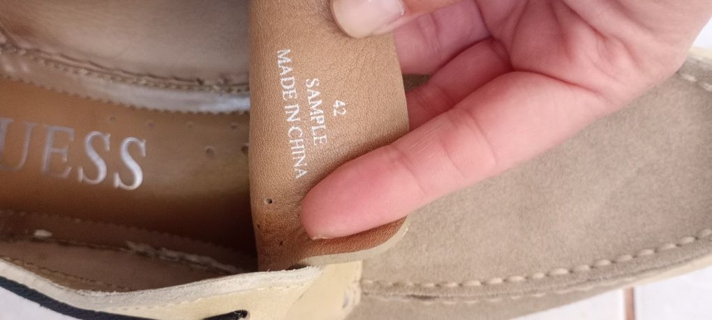 Мъжки бежави мокасини Guess размер 42
