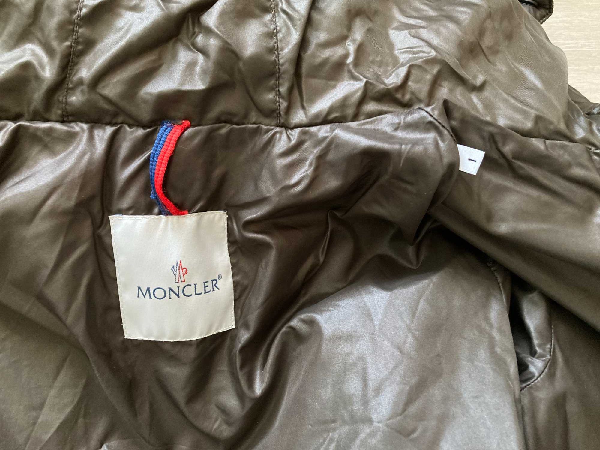 ОРИГИНАЛНО Moncler Georgia кафяво пухено яке размер 1 / S