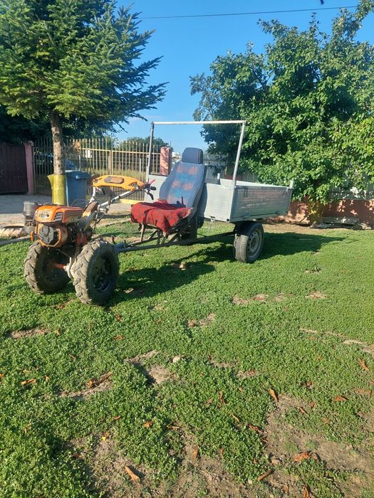 Motosapa cu remorcă