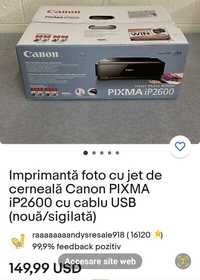 Imprimanta foto cu jet de cerneala Canon PIXMA iP2600