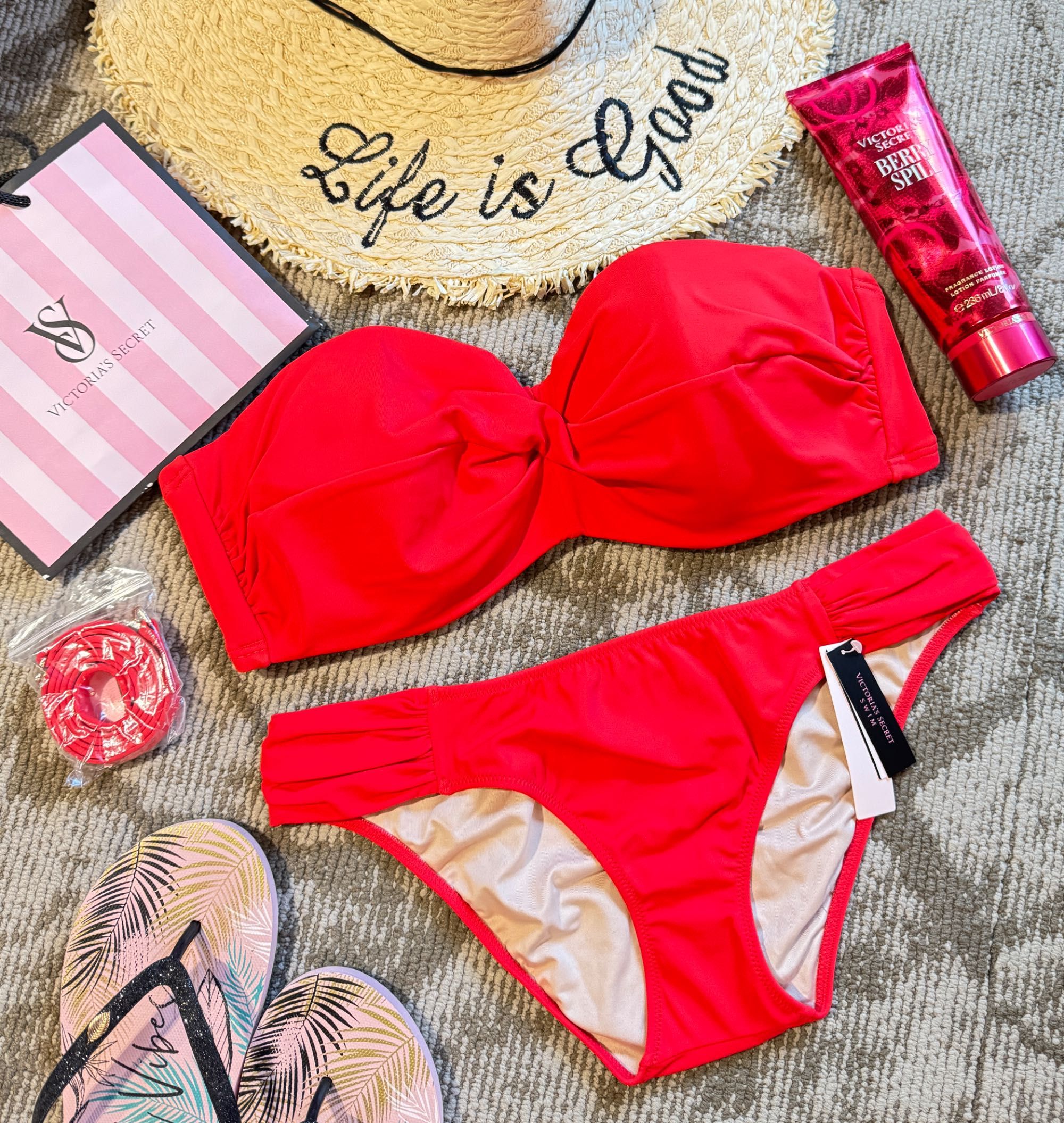 Червен бански бандо Victorias Secret