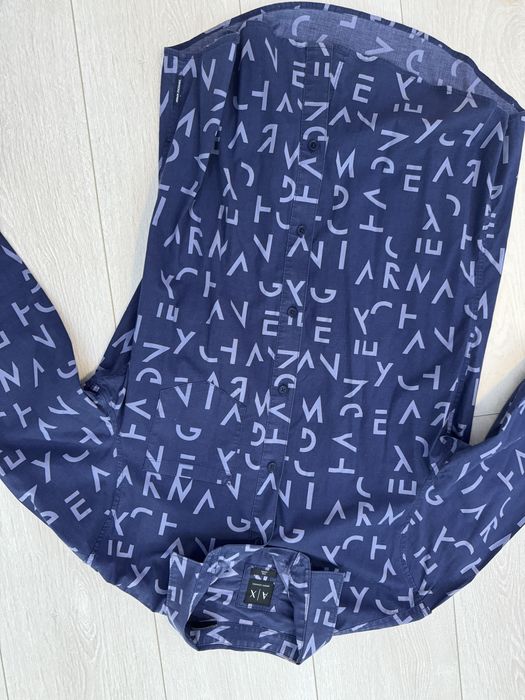 Camasa Slim fit Armani Exchange originala cu model litere