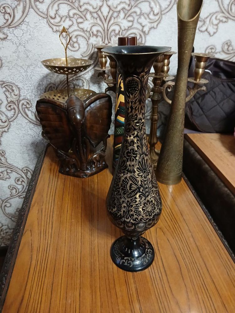Индийская ваза латунь