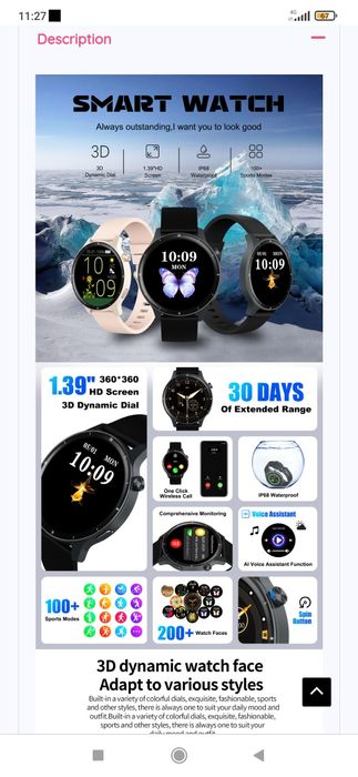 Smart watch v15z