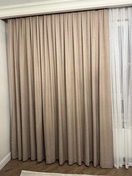 Шторы и тюль в хорошем состоянии