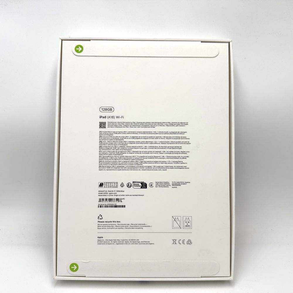  iPad 11th Generation (A16) Blue Wi-Fi 128GB