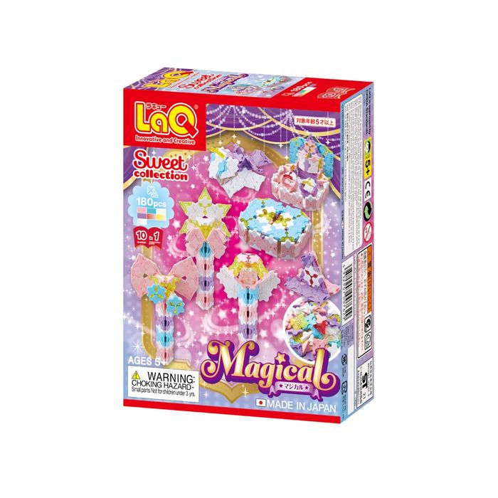 Японски Детски конструктор LaQ Sweet Collection MAGICAL, 180 части