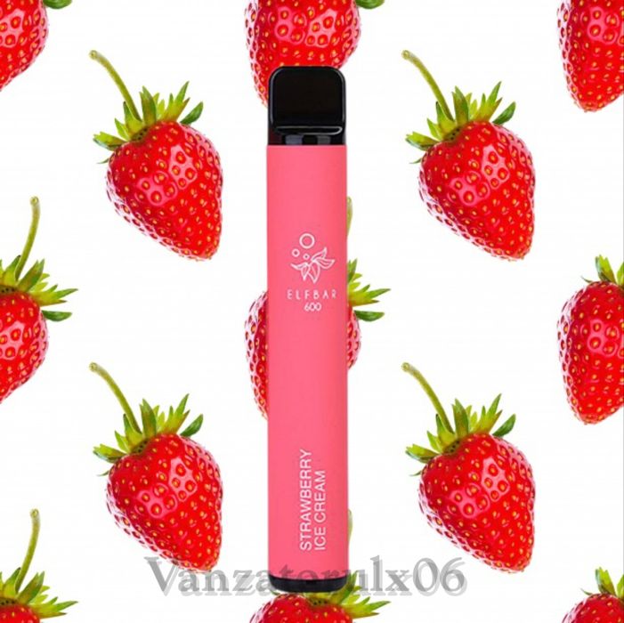 Vape elfbar 600 strawberry ice cream