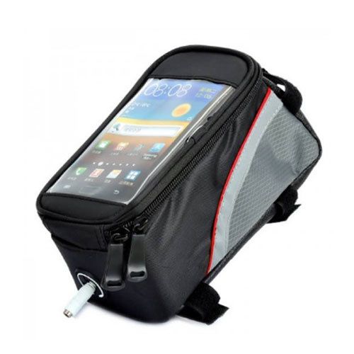 Geanta bicicleta cu suport de telefon prindere pe cadru - waterproof