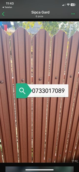 Depozitul de sipca pentru gard 0.50 mm(producator)