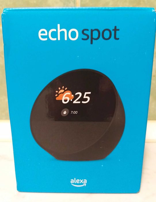 Boxa smart Amazon Echo Spot 2024 Display touch 2.83" Wi-Fi Negru(noua)