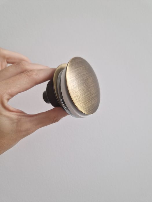 Dop universal pentru lavoar click – clack Rea Auriu Antique