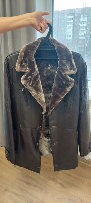 Натуральная новая кожанная дублёнка